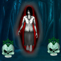 Free online html5 games - Creepy Ghost Forest Escape game 