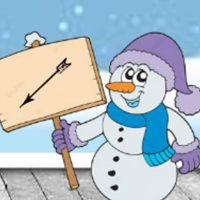Free online html5 games - 8B Snowman Great Escape game 