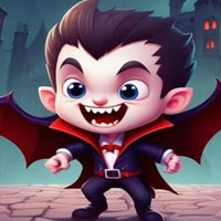 Free online html5 games - Happy Vampire Lad Escape game 