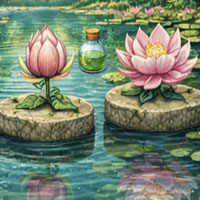 Free online html5 escape games - G2R Hidden Lotus Lake Escape
