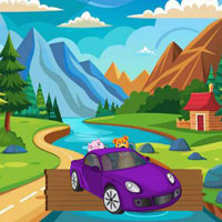 Free online html5 games - BEG Pets To Escape From River game 