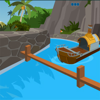 Free online html5 games - River Boat Escape game 