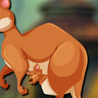 Free online html5 games - Avm Kangaroo with Baby Escape game 
