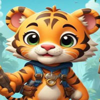Free online html5 games - Explorer Tiger Rescue  game - WowEscape 
