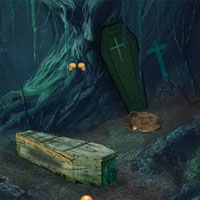 Free online html5 games - Top10 Escape From Halloween Forest game 