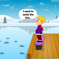 Free online html5 games -  Help Boy To Catch Fish game 