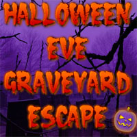 Free online html5 games - Halloween Eve Graveyard Escape game 