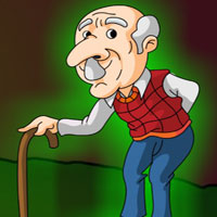 Free online html5 games - Find the Old Man Walking Stick game 