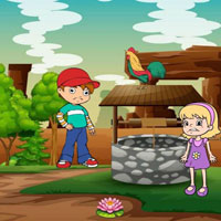 Free online html5 escape games - Children Find The Naughty Kitty