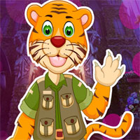 Free online html5 games - G4K Cartoon Tiger Escape From Real Cave game - WowEscape 
