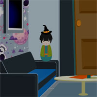 Free online html5 games - Halloween Kids House Escape game 