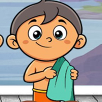 Free online html5 games - 8B Waterfall Hideout Escape game 