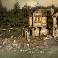 Free online html5 games - Forest Lake House Escape game 