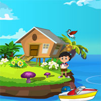 Free online html5 games - Games4Escape Island Wind House Escape game 