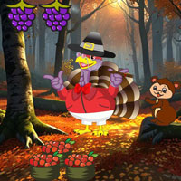 Free online html5 escape games - BIG Grandpa Turkey Rescues Granny