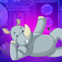 Free online html5 games - G4K Drowsy Rhino Escape game - WowEscape 