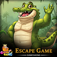 Free online html5 games - Ocean Crocodile Escape Game game 