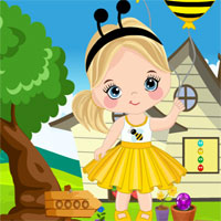 Free online html5 games - Games4King Merry Girl With Balloon Rescue Escape game 