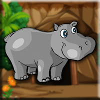 Free online html5 games - G2J Little Hippo Calf Escape game 