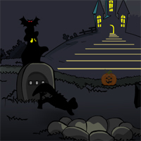 Free online html5 games - Graveyard Treasure Escape game 