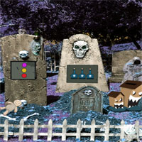 Free online html5 games - GFG Halloween Graveyard Escape game 