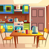 Free online html5 games - Kitchen Door Escape 4 GenieFunGames game 