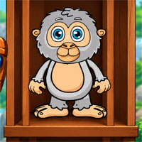 Free online html5 escape games - Cute Monkey Rescue