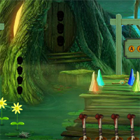 Free online html5 games - 8BGames Halloween Family Cave Escape game 