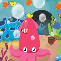 Free online html5 games - GFG Little Octopus Escape  game 