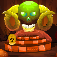 Free online html5 games - MirchiGames Fantasy Skull Forest game 
