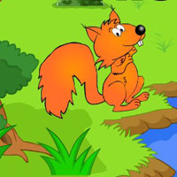 Free online html5 games - G2J Rescue the Squirrel from Pond game - WowEscape 