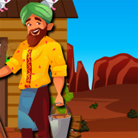 Free online html5 games - Desert Village Boy Escape game 