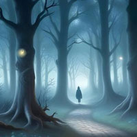 Free online html5 games - 365 Dark Forest Night Escape game 