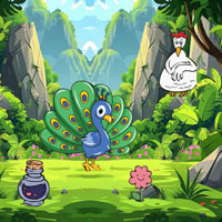 Free online html5 escape games - Make Happy To Sad Peacock