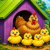 Free online html5 escape games - G2J Save the Chicken Family