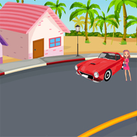 Free online html5 games - Games4Escape Girl Escape With Car game 