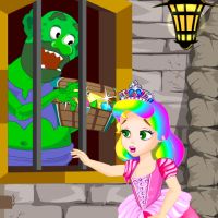 Free online html5 games - Princess Juliet Trolls Castle Escape game 