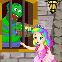Free online html5 games - Princess Juliet Trolls Castle Escape game - WowEscape 