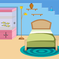 Free online html5 games - Pleasant Blue House Escape Games4Escape game - WowEscape 