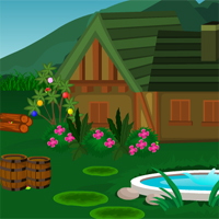 Free online html5 games - Wooden House Hen Escape game 
