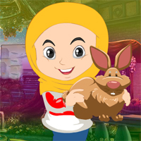 Free online html5 games - Rescue Girl and Hare game 