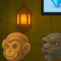 Free online html5 games - 8B Jungle Temple Escape game 