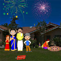 Free online html5 games - Escape to Diwali AjazGames game 