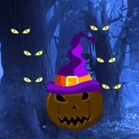 Free online html5 games - Haunted Blue Halloween Escape HTML5 game 