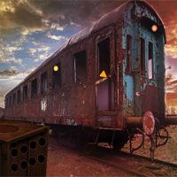 Free online html5 games - Abandoned Train Treasure Escape game 