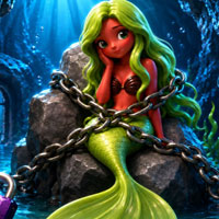 Free online html5 escape games - Rescue the Chained Mermaid