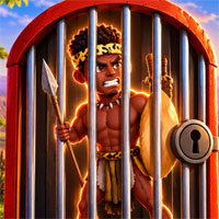 Free online html5 games - Unlock the Fierce Zulu Warrior Cage game 