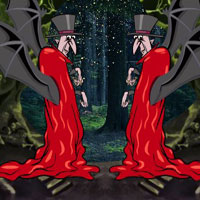 Free online html5 escape games - Dense Vampire Forest Escape HTML5
