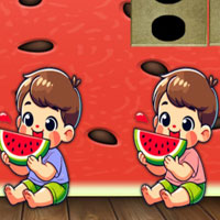 Free online html5 games - 8b Find Watermelon Costume Girl Jo game 