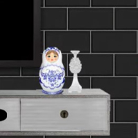 Free online html5 games - Black Brick Room Escape game 
